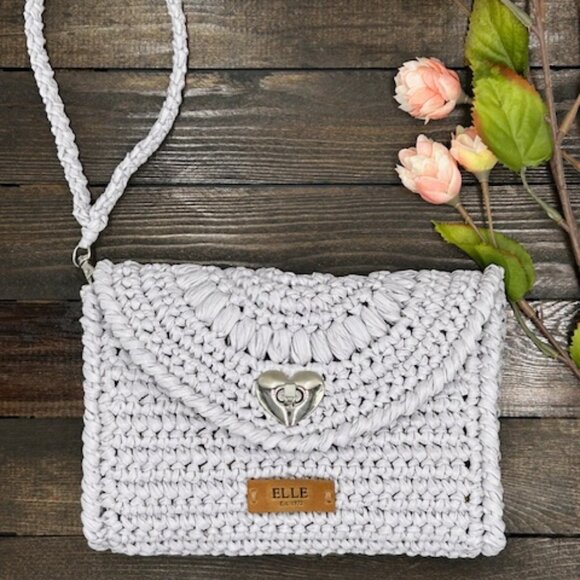 ELLE Raffia Crochet Clutch - Picture 7 of 16